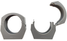 PP rørholder grå 40 mm 2-pk.